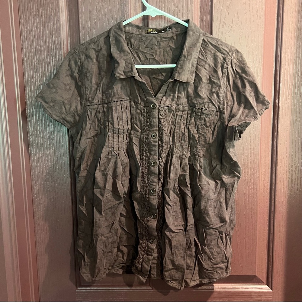 Prana Women's Button-Down Shirt - Brown